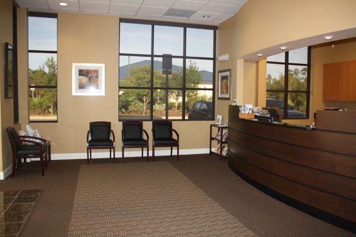 The waiting room at Oviedo Dental